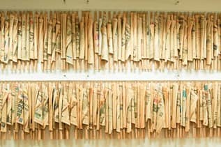 Kranten aan een stok