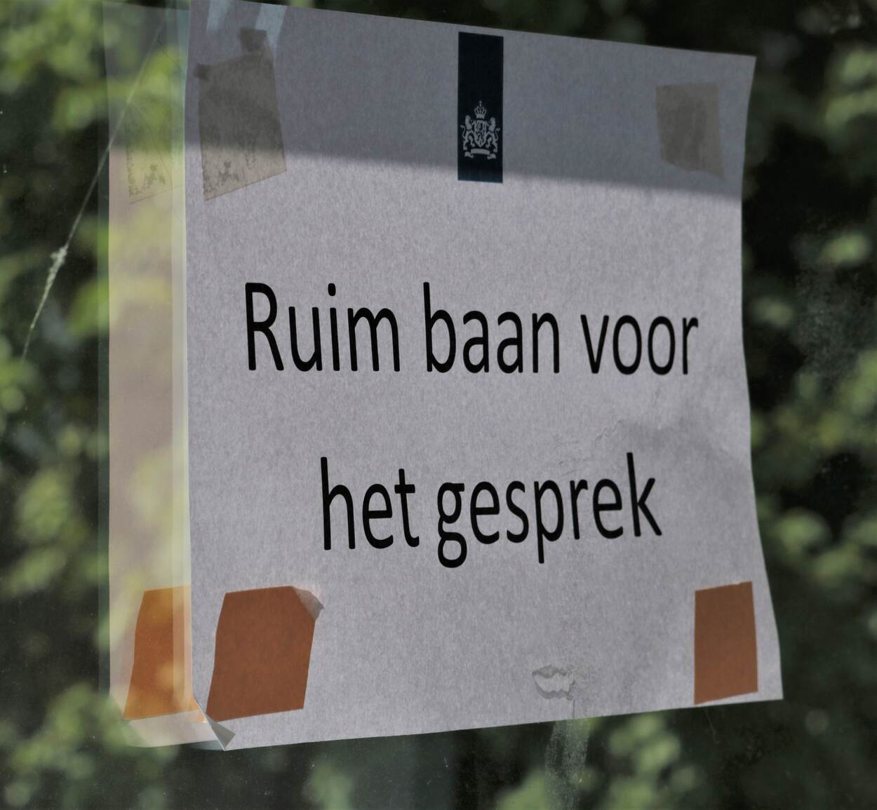 Ruim baan voor het gesprek