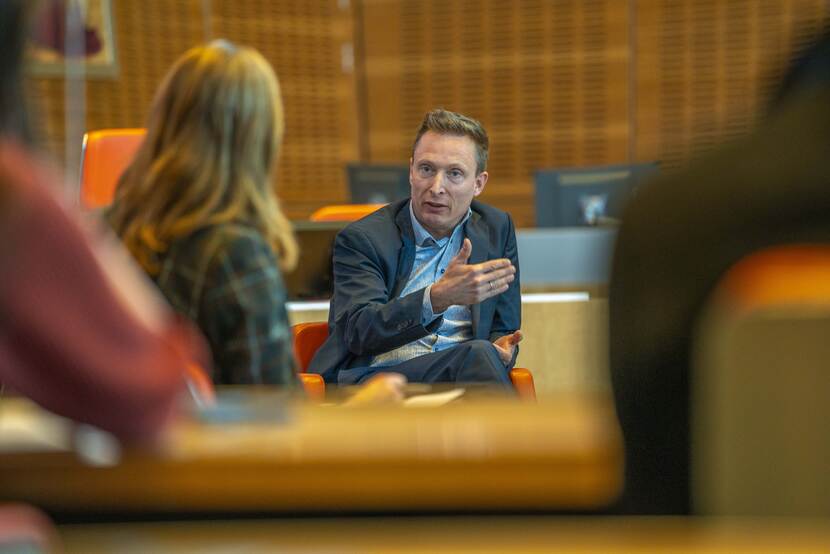Boudewijn Steur tijdens het debat